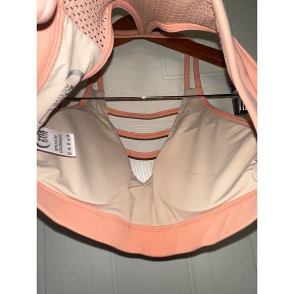 Zyia Active Peach Grid Mesh Sport Bra Size Small - Picture 10 of 12